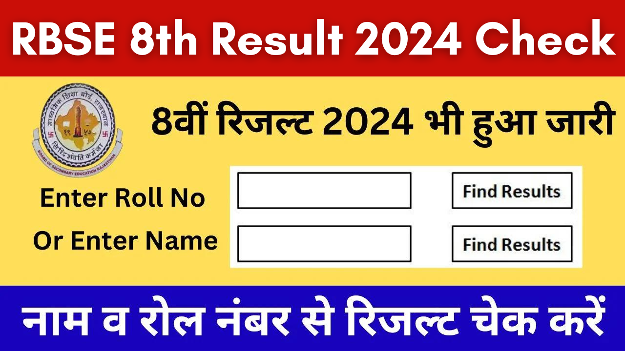 RBSE 8th Result 2024