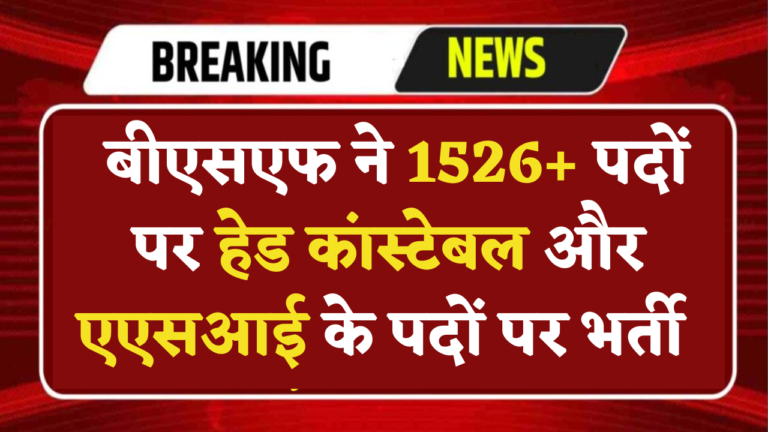BSF HC ASI Vacancy 2024